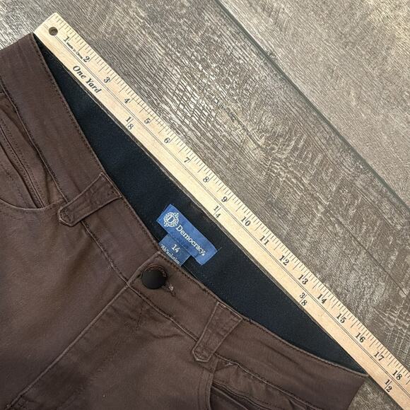 Democracy Women's Ab Solution Ankle Length Colored Jegging Brown Size 14 - Picture 6 of 8